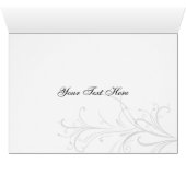 pink black & white Chic Business Thank You Cards (Inside Horizontal (Bottom))
