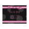 Pink Black White Polka Dot Save the Date Postcard