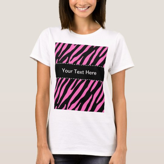 pink and black zebra print shirt