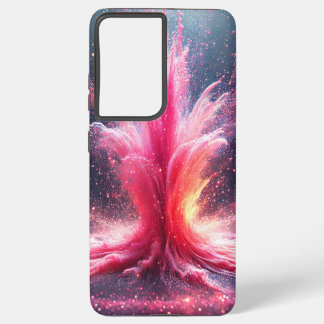 Pink blast samsung galaxy s21 ultra case