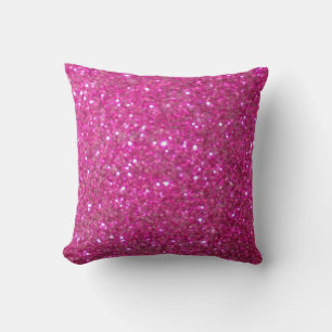 Pink Bling, shiny and sparkling Throw Pillow