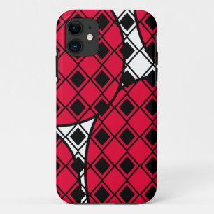 Pink Blob Harlequin iPhone 11 Case