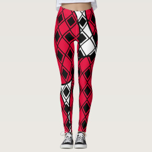 Pink Blob Harlequin  Leggings
