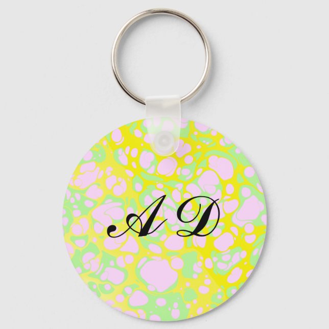 Pink Blobs Keychain (Front)