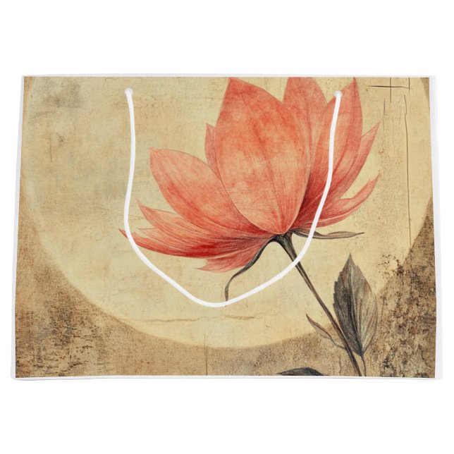 Pink Bloom & Moonlit Serenity Large Gift Bag (Front)