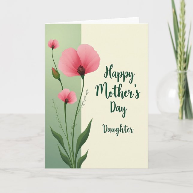 Pink Bloom Mothers Card (Front)