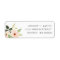 Pink Blooms Floral Return Address Lables