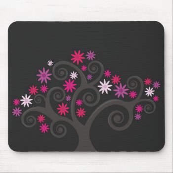 Pink Blooms Mousepad by spinsugar at Zazzle