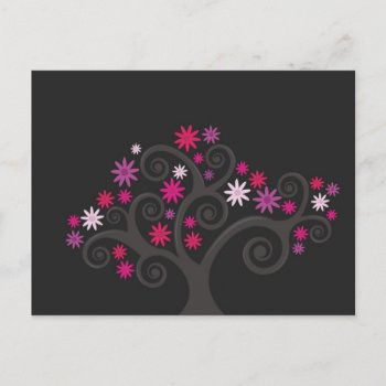Pink Blooms Postcard by spinsugar at Zazzle