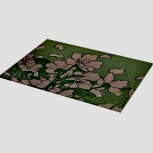 Pink Blossom Cascade Cutting Board