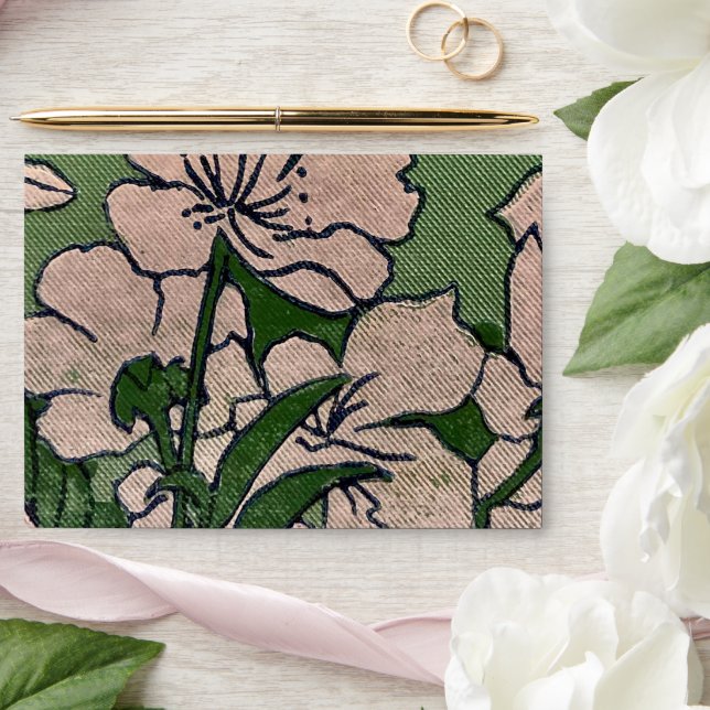 Pink Blossom Cascade  Envelope (Wedding)