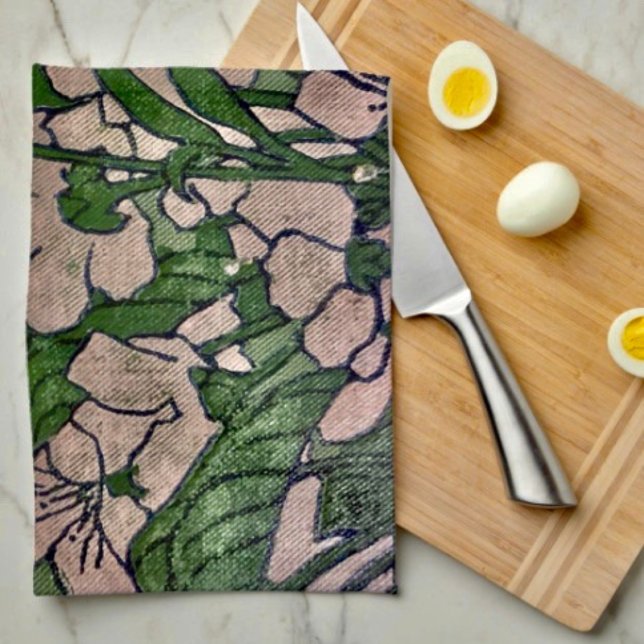 Pink Blossom Cascade  Kitchen Towel (Creator Uploaded)