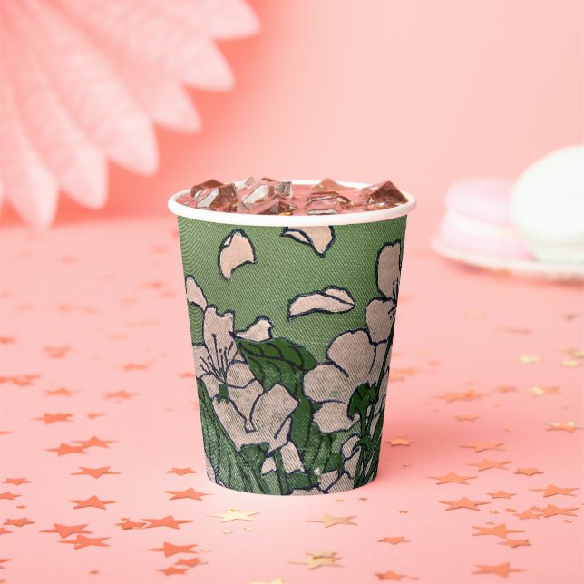 Pink Blossom Cascade Paper cup (Insitu)