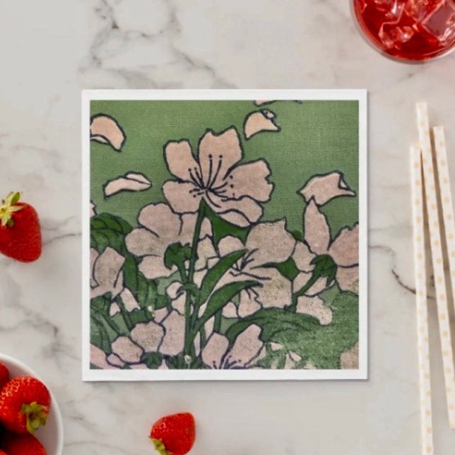 Pink Blossom Cascade Paper Napkin  (Creator Uploaded)