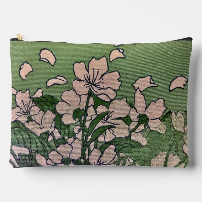 Pink Blossom Cascade Print Cut Sew Bag (Front)