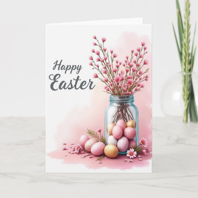 Pink Blossom Delight Card (Front)