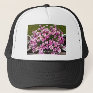 Pink Blossom Floral Trucker Hat