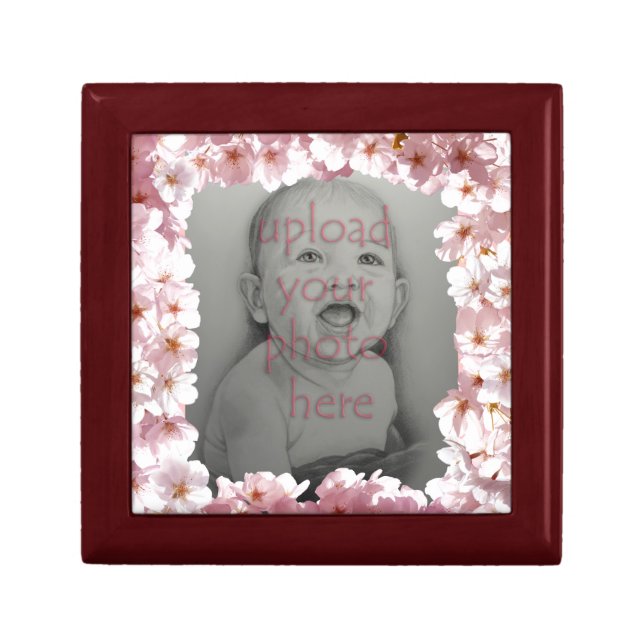 Pink Blossom Gift Box Personalized Flower Boxes (Front)