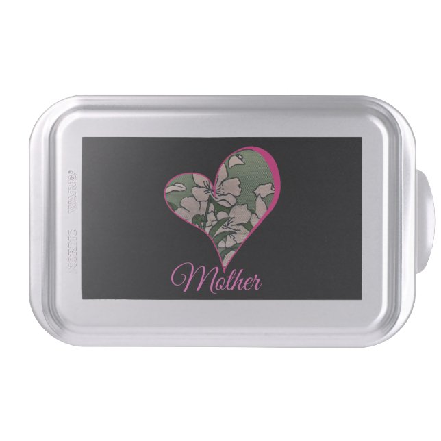 Pink Blossom Green  Cake Pan (Front)