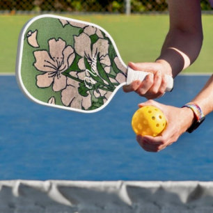 Pink Blossom Green  Pickleball Paddle