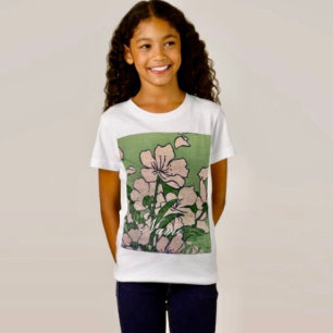 Pink Blossom Green T-Shirt
