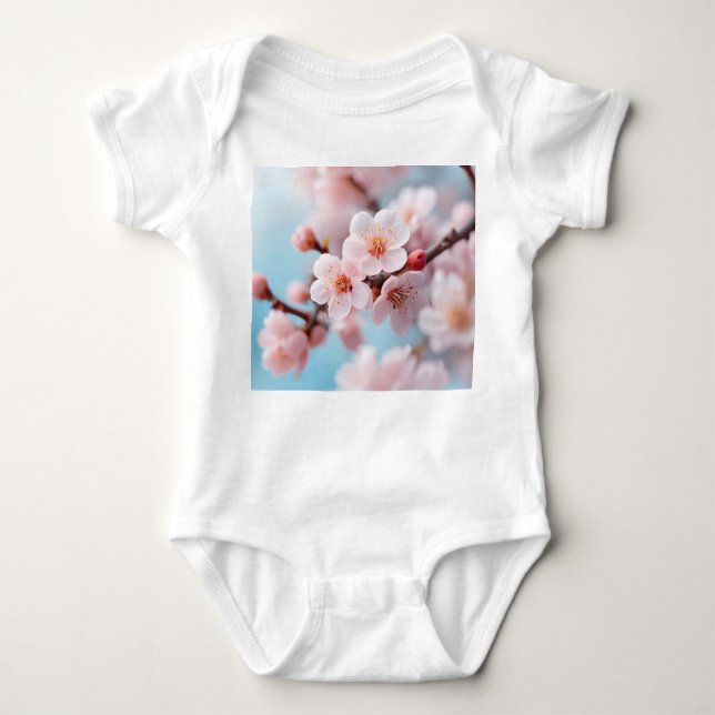 Pink Blossom Magic  Baby Bodysuit (Front)