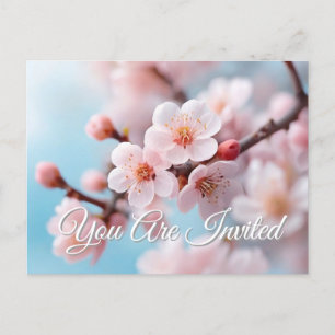 Pink Blossom Magic    Invitation Postcard