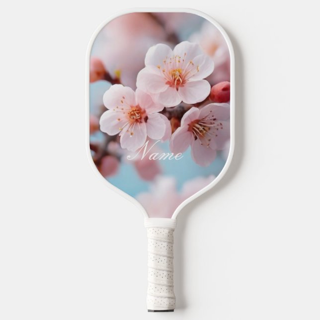 Pink Blossom Magic Pickleball Paddle (Front)