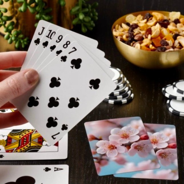 Pink Blossom Magic Poker Cards (Poker cards easy to shuffle, smooth card stock. Dimensions: 2.5" x 3.5”. 

)