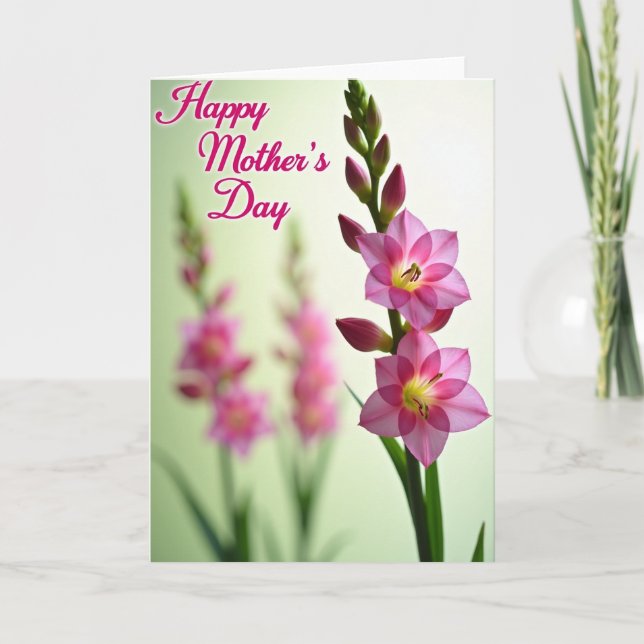Pink Blossom Mothers Card (Front)
