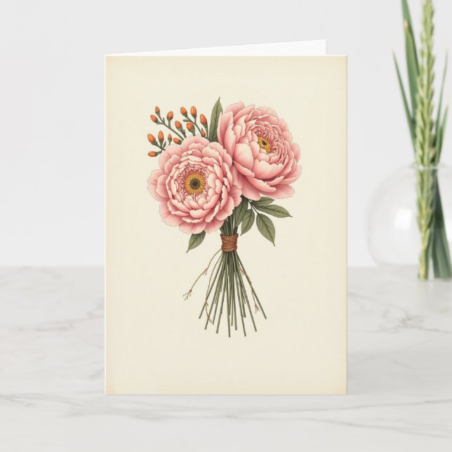 Pink Blossom Mothers Day Card (Front)