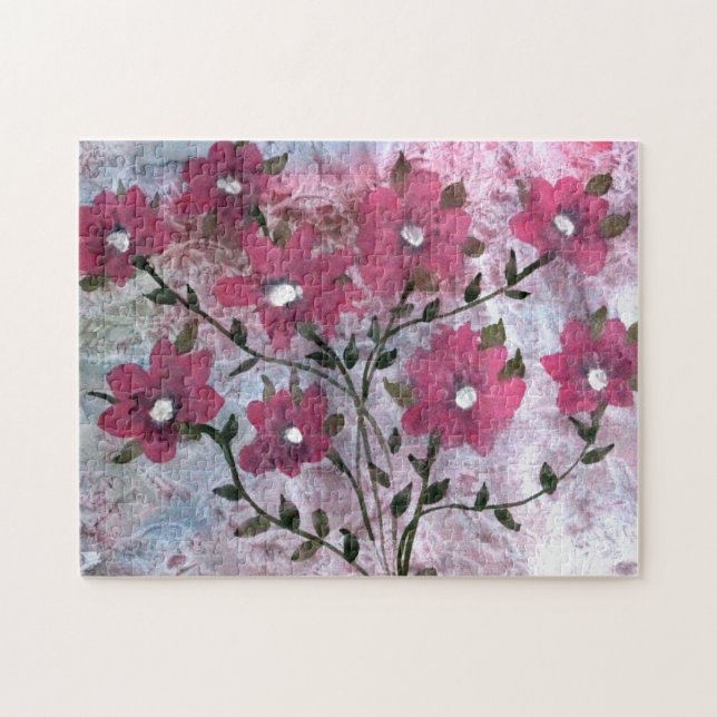 Pink Blossom Puzzle (Horizontal)