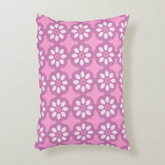Pink Blossom Retro  Accent Pillow