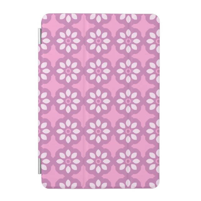 Pink Blossom Retro iPad Mini Cover (Front)