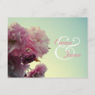 Pink Blossom Save the Date Postcard