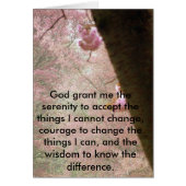 Pink Blossoms And Serenity Verse (Front)