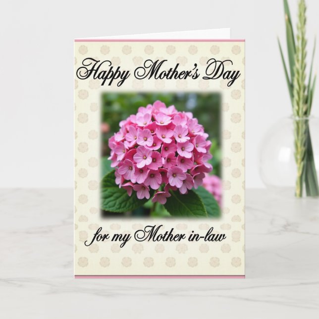 Pink Blossoms Day Card (Front)