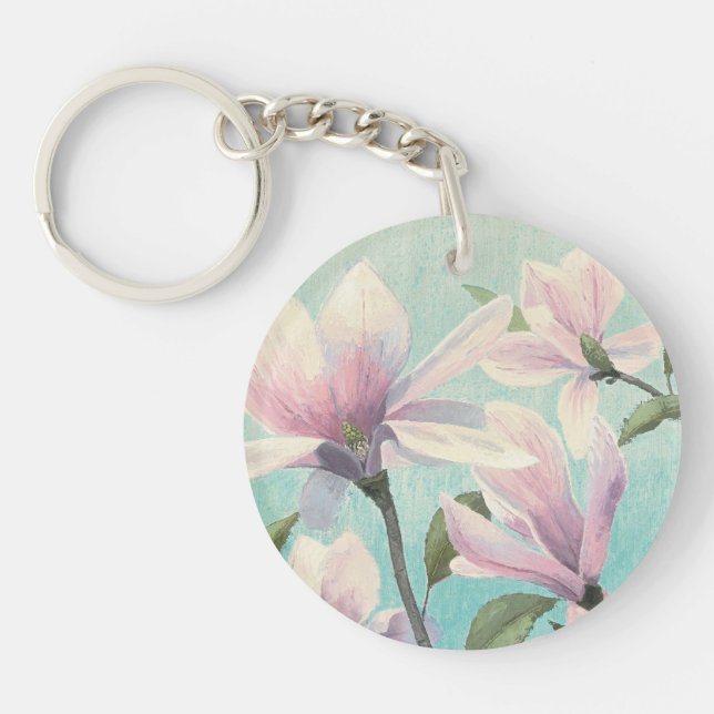 Pink Blossoms from the South Keychain (Front)