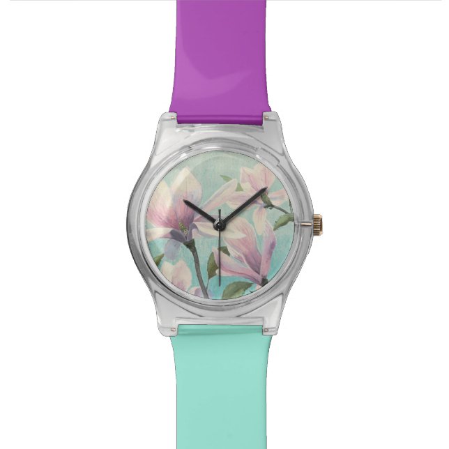Pink Blossoms from the South Wristwatch (Close Up)