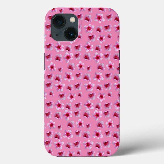 Pink Blossoms, iPhone 13 Case (Back)