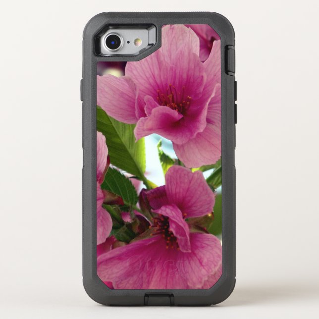Pink Blossoms  iPhone 8/7 Defender Series Case (Back)