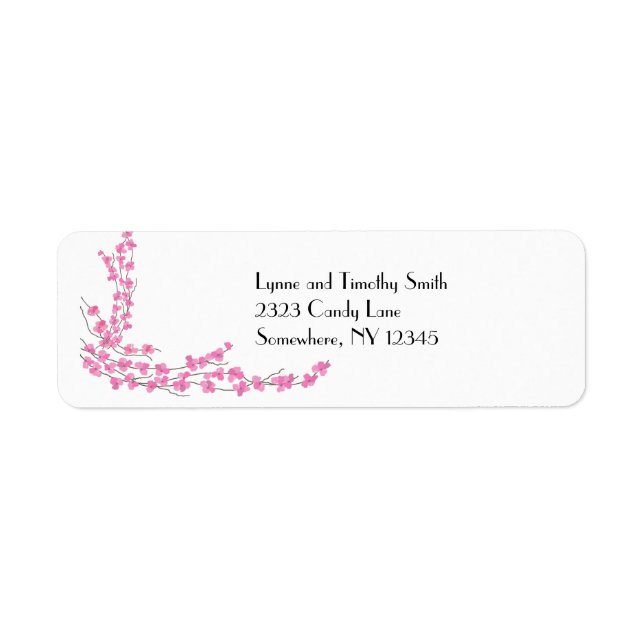 Pink Blossoms Label (Front)