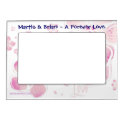 Pink Blossoms Love (Personalize) - Magnetic Frame