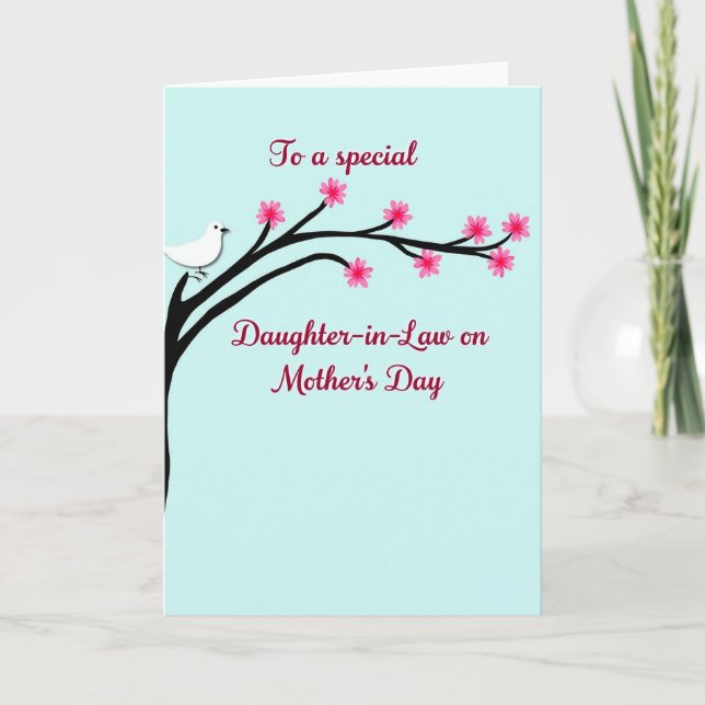 Pink Blossoms Mother Card (Front)