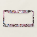Pink Blossoms on Ornamental Flowering Tree License Plate Frame