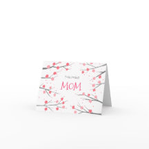 Pink Blossoms Pretty Floral Custom Mothers Day