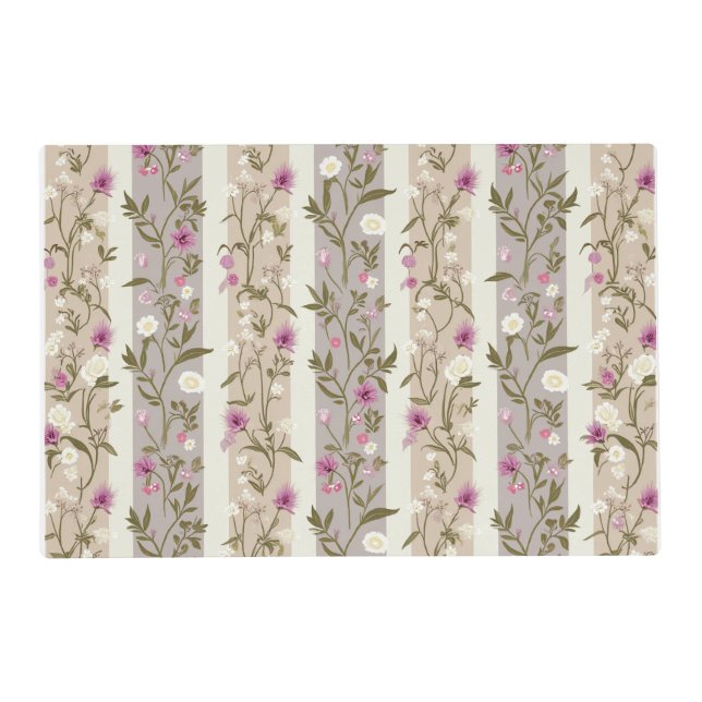 Pink Blossoms table placemat (Front)