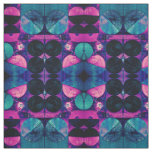 Pink &amp; Blue 369 Abstract Fabric