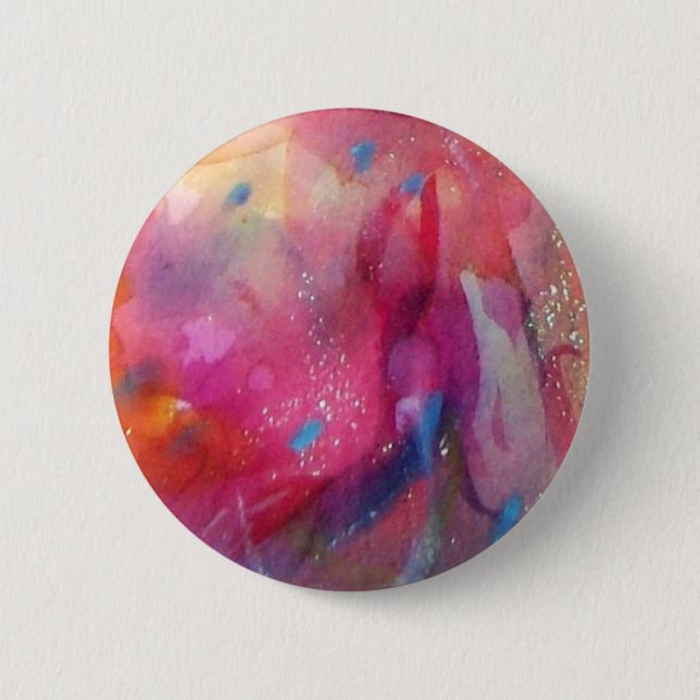 PINK BLUE ABSTRACT BUTTON (Front)