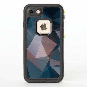 Pink Blue Abstract Pyramid Pattern